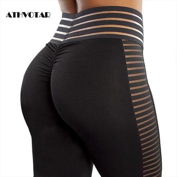 

женщины высокой талией леггинсы черного кружева фитнес гетры женщины berathable тонкий gym запуск гетры feminina, Black