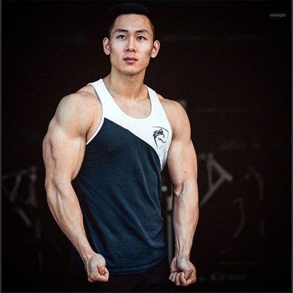 

new mens sleeveless tank alphalete summer cotton male tank gyms clothing bodybuilding undershirt golds fitness tan, White;black