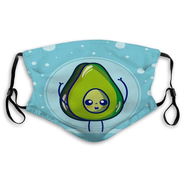 

моющийся дышащий щит авокадо симпатичные фрукты мультфильмы спорт covers