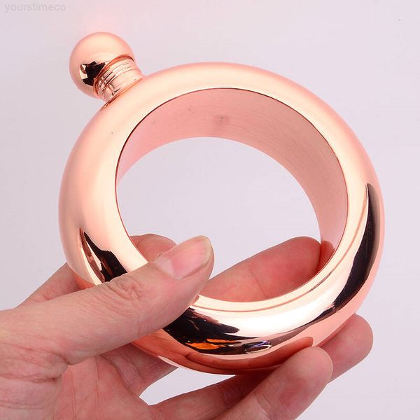 

steel outdoor portable flasks 3.5oz bangle stainless bracelet hip flask alcohol whiskey wine bottles ju0203
