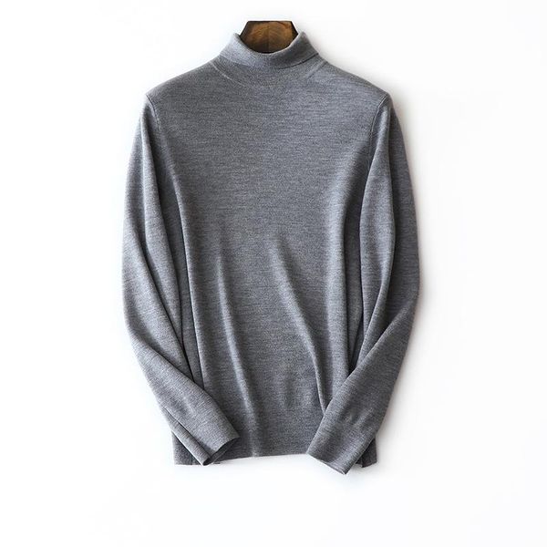 

autumn winter new style super soft 100% merino wool turtleneck sweater for man, White;black