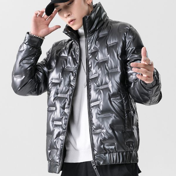 

new stand collar men's down jacket in 2020, Black