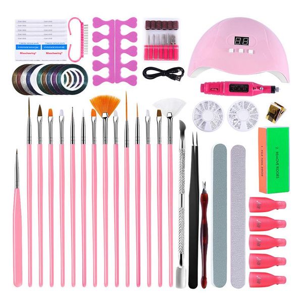

nail dryers profession tool set led lamp painted pen point drill manicure soak off electric machine art tools