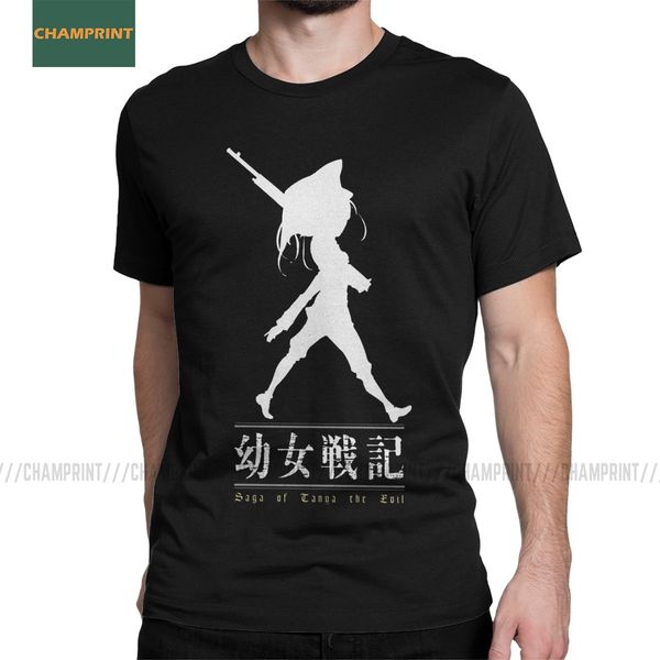 

youjo senki von tanya empire war evil anime creative short sleeve pure plus size sport hooded sweatshirt hoodie men t shirt