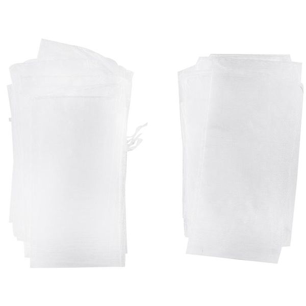 

50pcs white drawstring organza folding hand fan pouch party wedding favor gift bags