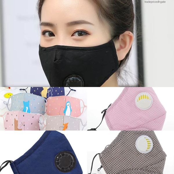 

5 mask valve breather layers washable filter face reusable children dustproof smoke fkn5 946t