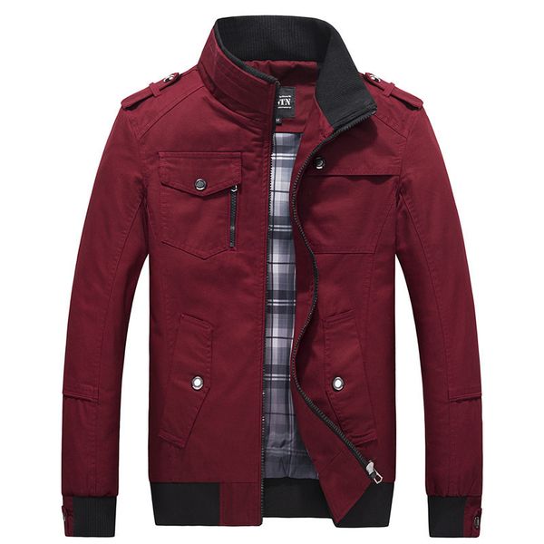 

casual men's bomber jacket spring army military jacket black men coats winter male outerwear autumn overcoat 5xl 201111, Black;brown