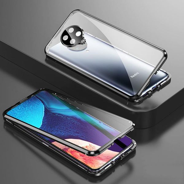 

магнитный корпус для xiaomi pocophone f2 pro чехол двойная сторона закаленное стекло крышка для poco f2 pro телефон чехол 360 полный h jllnm