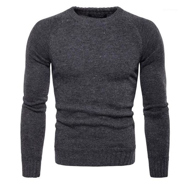

men's sweaters 2021 round collar men for spring and autumn men's long sleeve knit sweater solid color pullover male1, White;black