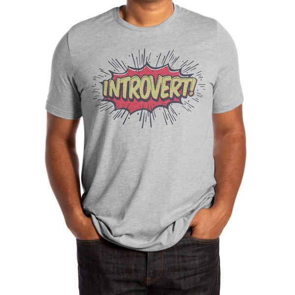 

интроверт! t shirt комиксы комиксы интроверсия смешной юмор ка-пау бам zap победитель задача дизайна спорта с капюшоном hoodie
