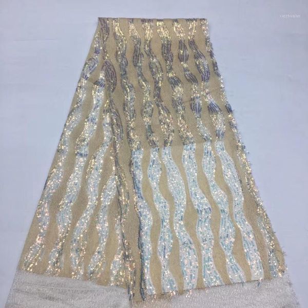 

ribbon african french lace fabric 2021 material embroidered nigerian for women wearing xx37271, Pink;blue