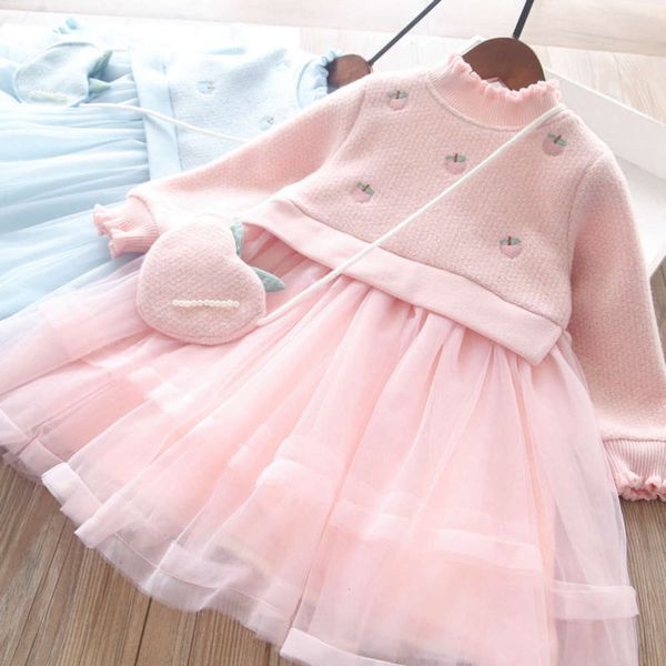 

fruit 332484 winter girls' msenger bag embroidery stitching drs children's wear yy, Red;yellow