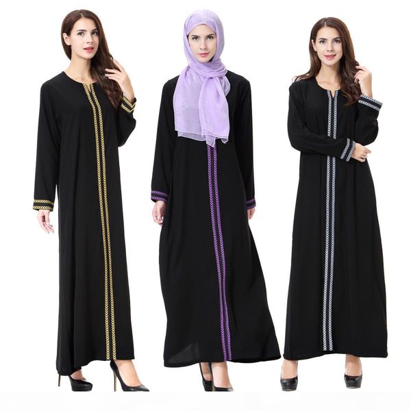 

женщины black abaya мусульманское платье кардиган оград арабская кафтан абая исламская одежда для взрослых платье dk750mz, Red