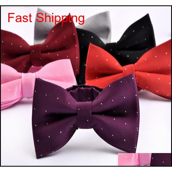 

man bow tie silver dot bowknot men's butterfly suit accessories neckwear for men spot black bowtie 2pcs/lot yznjc, Black;gray