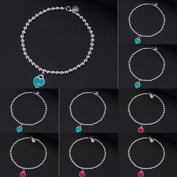 

xwx2r синих чистая красного сердце любовь женской браслет зеленый тонких серебряных бусины красного персик браслет сердце будды dnrlr бисер, Golden;silver