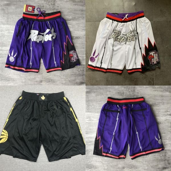 

toronto raptors men just don hardwood basketball shorts, Black