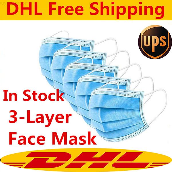 

3 layers of protection disposable mask 3-layer face mask protection and personal health mask with earloop mouth face sanitary masks