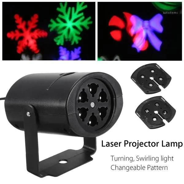 

moving led snowflake laser projector disco stage party club lighting lamp light1