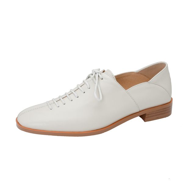 

genuine 2021 new women's lace up shoes one single spring autumn white wp2u, Black