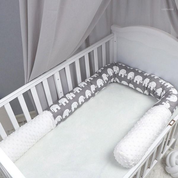 

bedding sets 2m baby bed bumper elephant pattern infant crib bumpers cotton soft pillows protector protection room decoration gift1