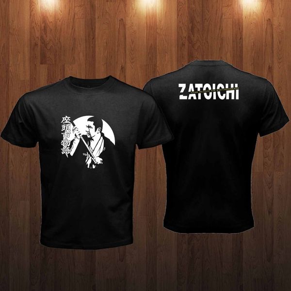 

zatoichi the blind swordsman shintaro katsu samurai logo retro black summer tees sport hooded sweatshirt hoodie t shirt