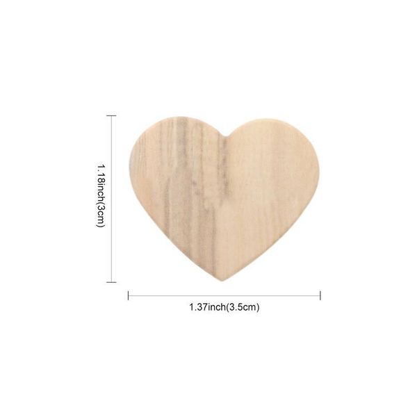 

50pcs/set heart shaped paper wood color paper confetti wedding party label price gift cards de sqcezc