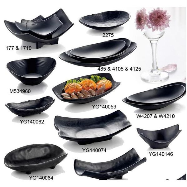 

melamine dinnerware dinner plate black frost ingot shaped plate restaurant l wineshop melamine dish a5 melamine tableware 8ai2k