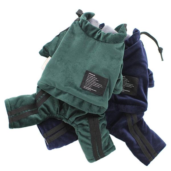 

warm cothes for dogs jumpsuit warm velvet soft quality dog clothes teddy poodle sportive xs s m l xl