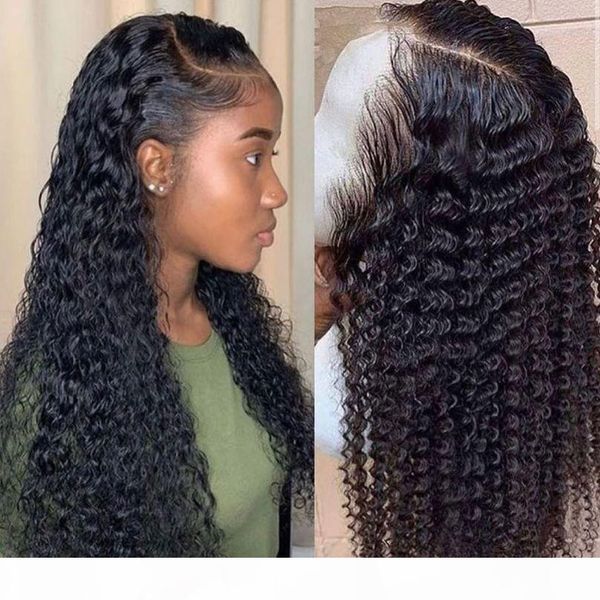 

wavy wig curly lace front human hair wig black women long deep brazilian wig wavy high quality, Black;brown