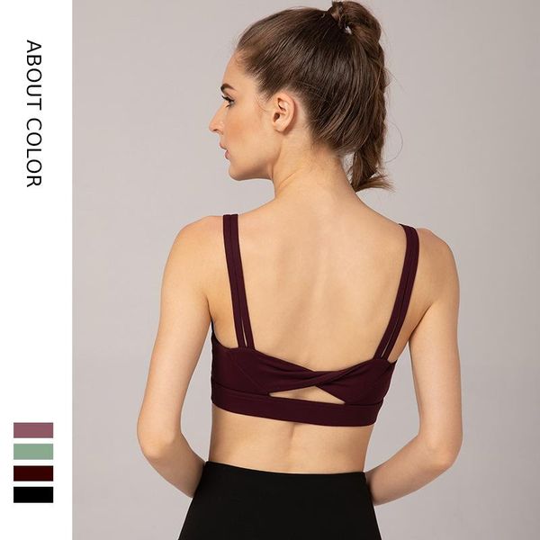 

workout sports padded push up bra yoga vest bras women running gym seamless high impact woman crop brassiere fitness xl, White;black
