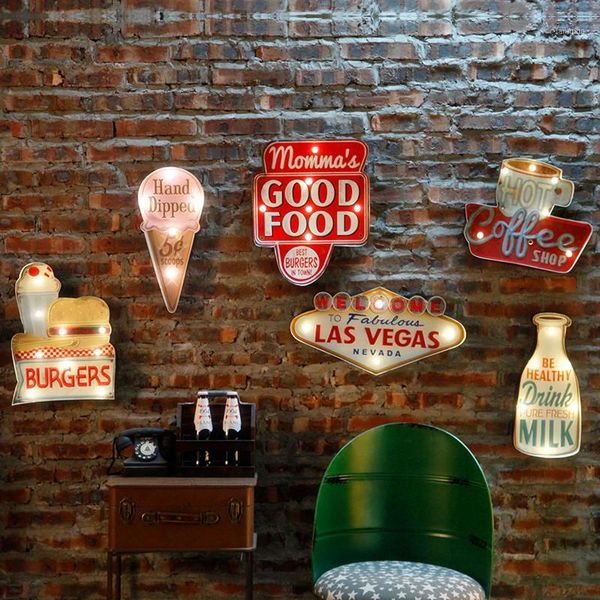 

vintage las vegas led light neon signs for bar pub home restaurant cafe illumination sign wall hanging decoration n0521 metal painting
