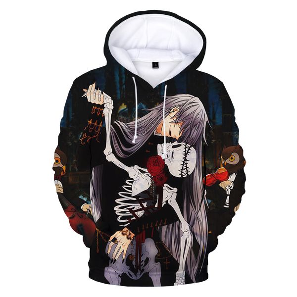 

2021 anime black butler 3d print hoodie sweatshirts men women fashion casual cartoon pullover harajuku streetwear h c0127