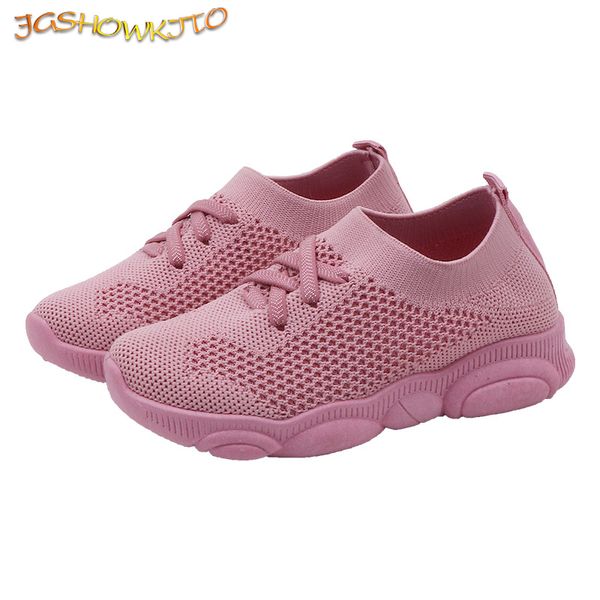 Crianças sapatos meninas meninos sapatos esportivos sapatilhas antiderrapantes casuais sapatilhas lisas casuais crianças running sapatos de ar de ar deslizamento 22-39 lj200907