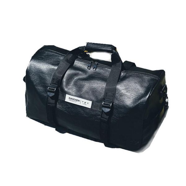 

pu leather gym male bag female sport shoe bag for women fitness over the shoulder yoga travel handbags black