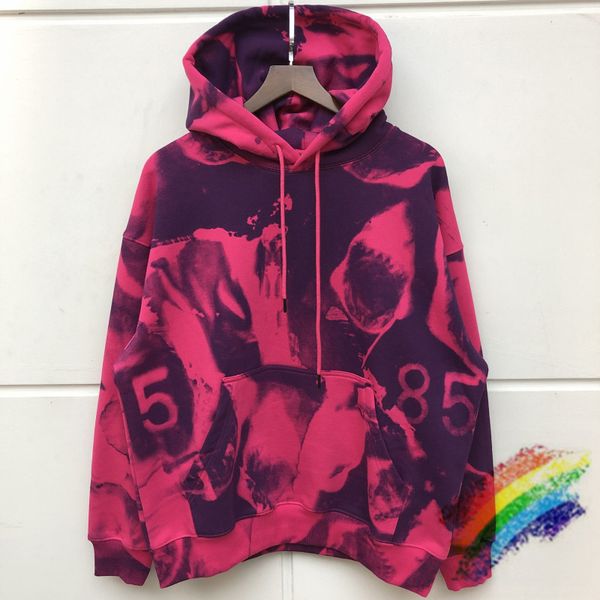 

2020fw streetwear tie dye comic loose hoodie men women pullover hooded, Blue;black