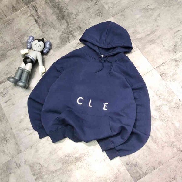 

spring men's and women's printed loose casual tibetan green hoodie, Black