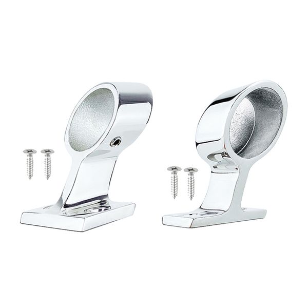 

2pcs 22mm marine boat hardware hand rail fitting seat right stachion