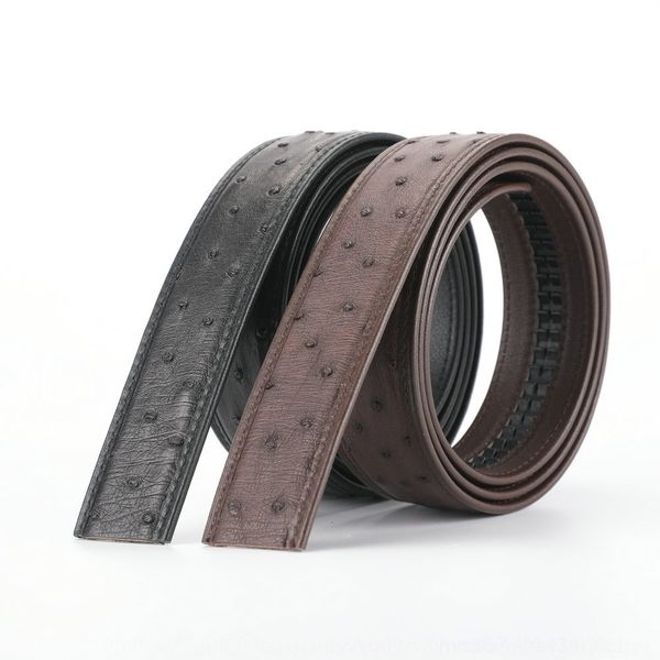 

ovqvx leather africa ostrich leather men's automaticbelt high-end casualhead automaticbel 3.4 south africa ostrich south belt beltbelt, Black;brown