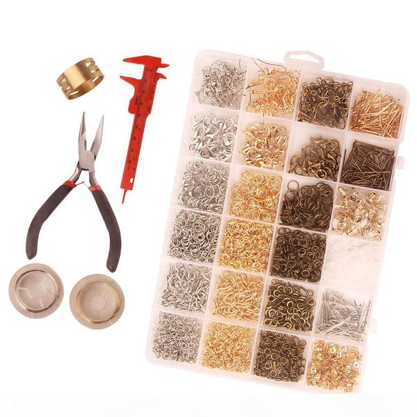 

phenovo 3000 pcs bulk gold silver bronze tone jewelry findings making kit beading making supplies and jewelry repair tools