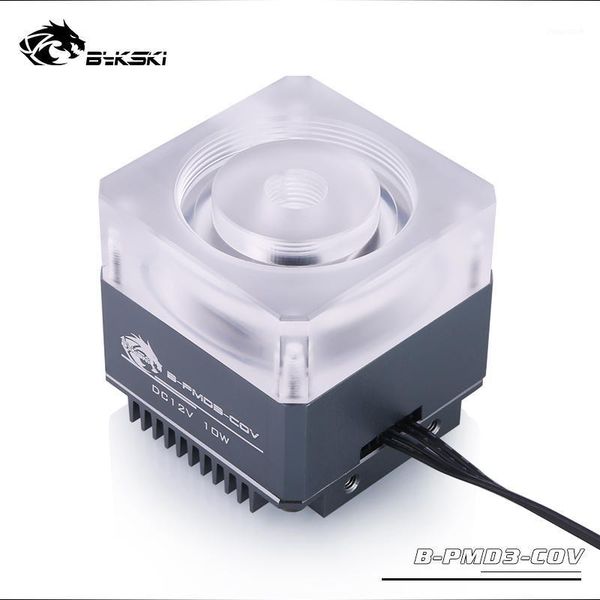 

bykski b-pmd3-cov 5v rgb water cooling pump with heatsink 600l ddc gray1