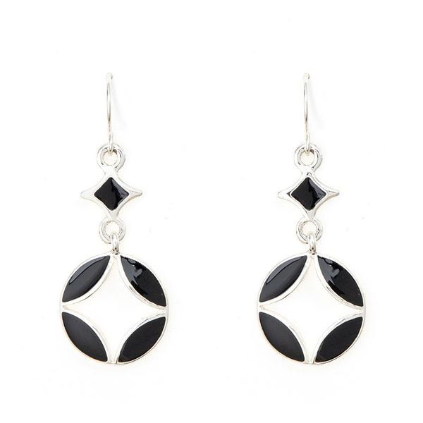 

jaeeyin 2021 trendy silver color hollow design geometric double sided delicate enamel elegant earrings new arrivals whole sale