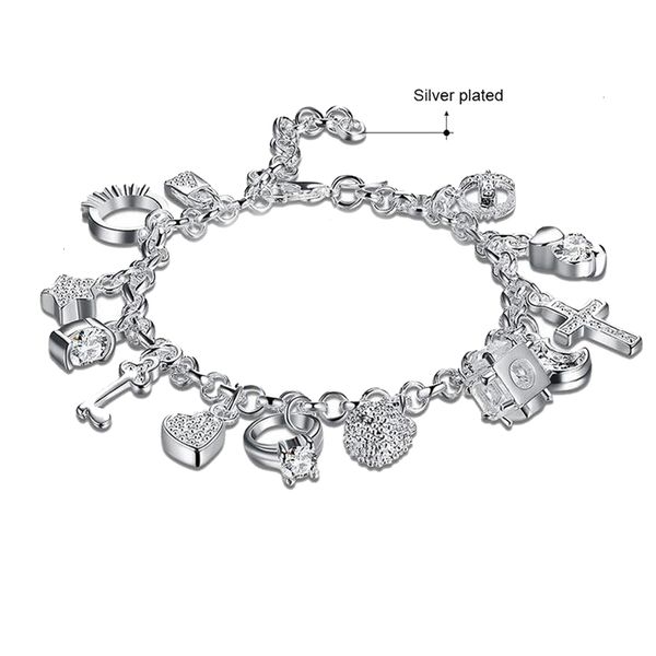 

jewelry,6pcs/lot sterling bracelet,925 silver bracelet dssb-066,omen's 925nmn1