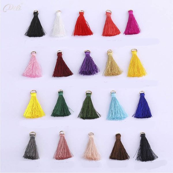 

20pcs 3cm cotton tassel bursh for diy jewelry making handmade bohemia earrings charm bag garment pendants crafting accessories h jllzny