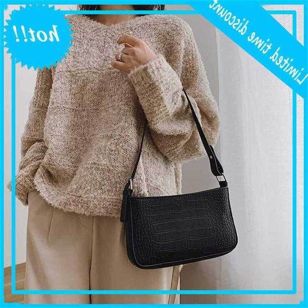 

messenger handbags retro alligator pattern shoulder flap new pu learn casual solid crossbody bags for women bolsa