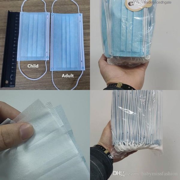 

14cm ace mask face disposable qualified protection blue for child breath safety dustproof masks online