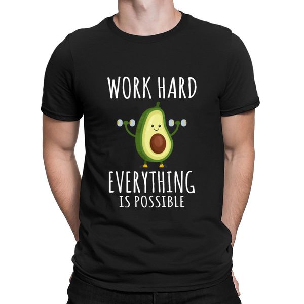 

work hard anything is possible t shirt crew neck casual spring autumn design leisure fit formal cotton shirt sport hooded sweatshirt hoodie