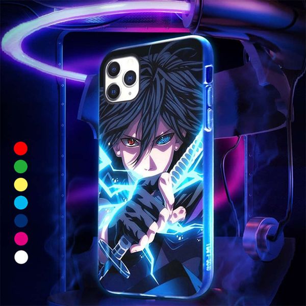 

vip se 2020, 11 pro, max, xs, xr, x, 7, 8 +, naruto sasuke led case