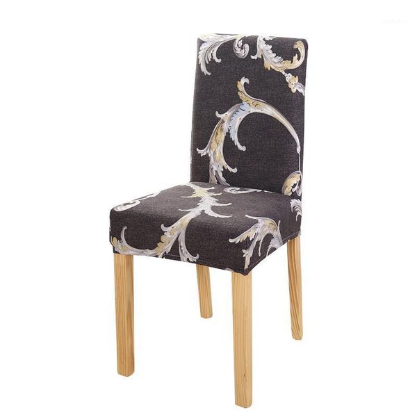 

chair covers spandex elastic printing dining cover modern removable anti-dirty kitchen seat case stretch home decoration1