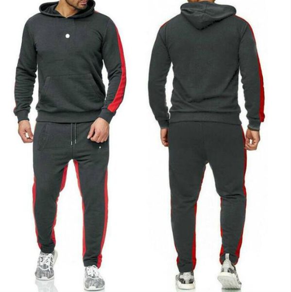 

designer off men's tracksuits white grey sportswear sets jogging suits hoodies men sweatshirts loose suit mens pants brand clothing 8 s, Gray