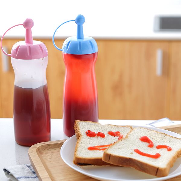 

squeeze squirt condiment bottles food grade pp salad sauce dispenser ketchup cruet soy sauce pot dispenser bottle vtky2347